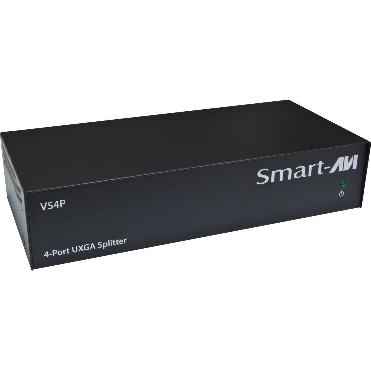 Smart AVI - VS4PS - SmartAVI WUXGA 4-Port Splitter - 95 kHz - 50 Hz to 95 kHz - 2048 x 1536 - 300 MHzMaximum Video