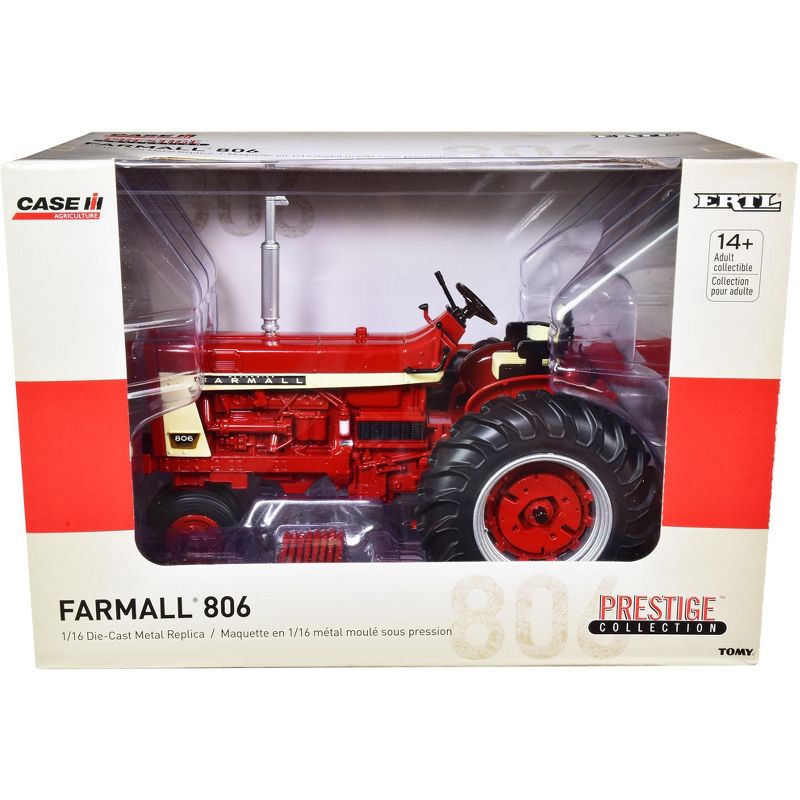 Farmall 806 Tractor with Clamshell Fenders Red "Prestige Collection" 1/16 Diecast Model by ERTL TOMY