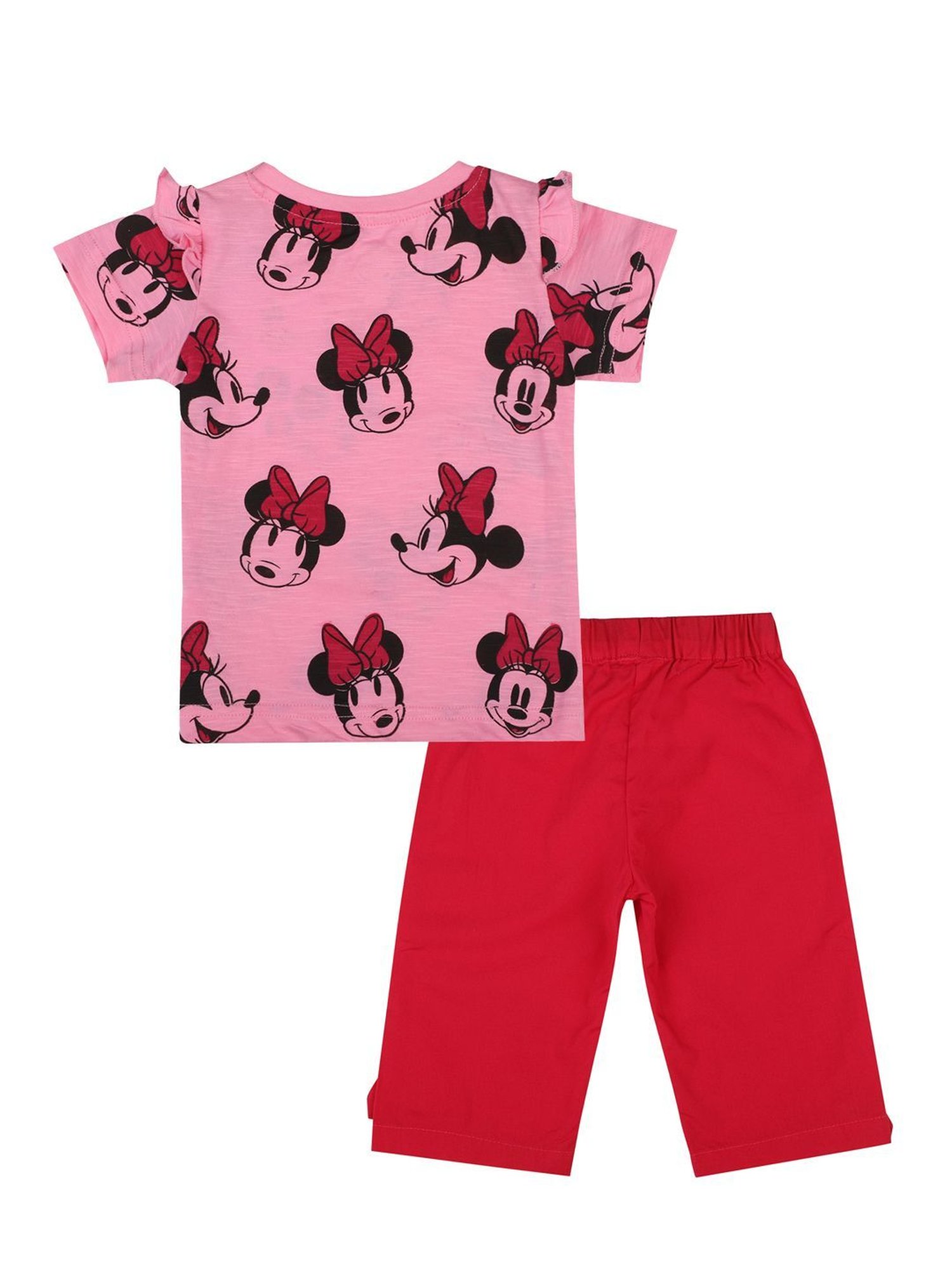 VASTRAMAY Girls Green Printed Clothing Sets