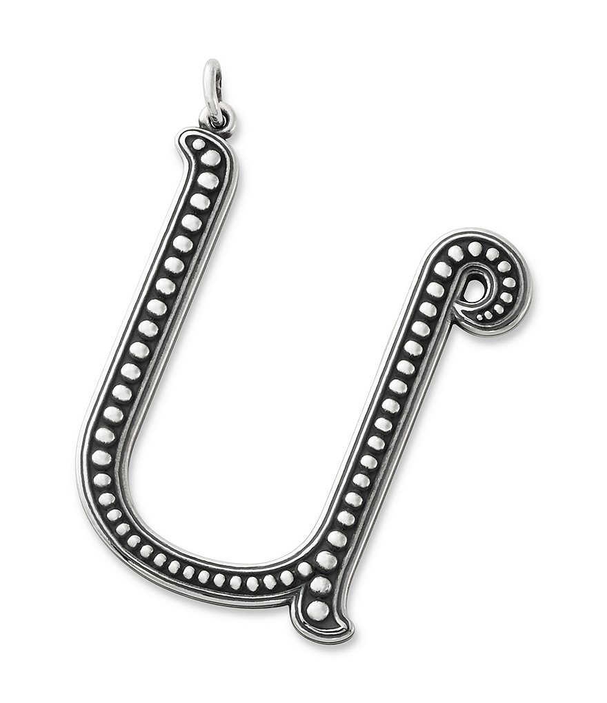 James Avery Beaded Initial Pendant Charm