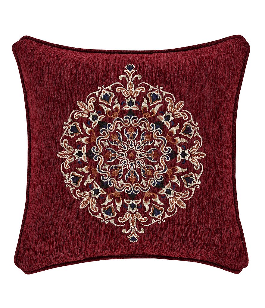 J. Queen New York Taormina Embroidered Medallion Square Pillow