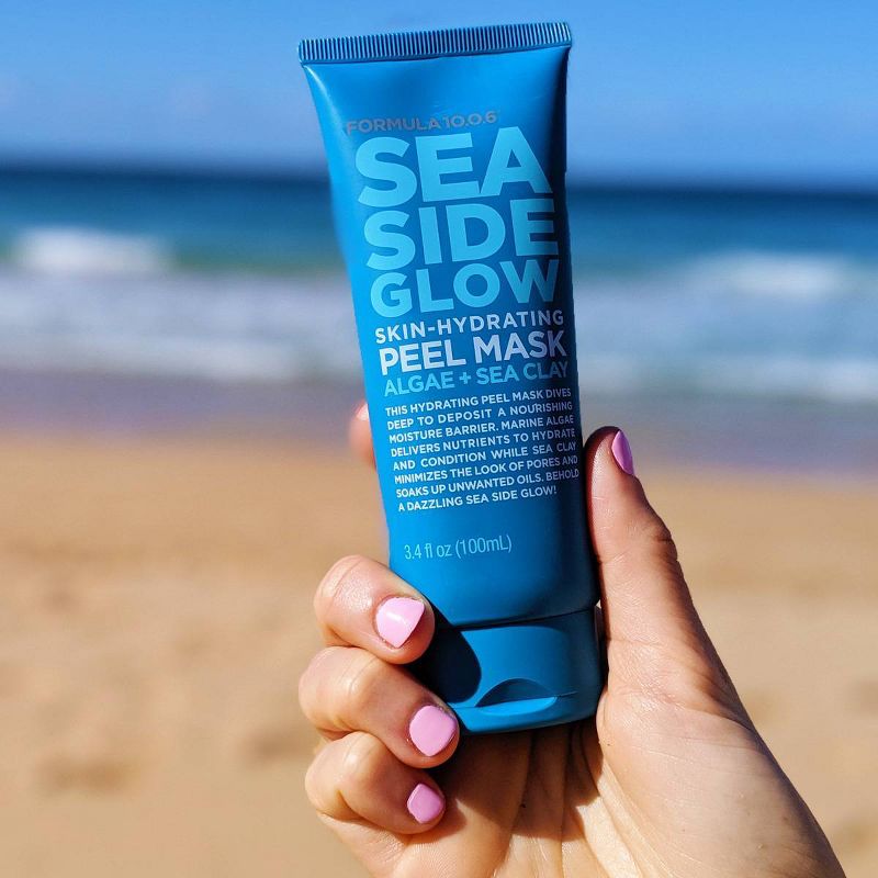 Formula 10.0.6 Sea Side Glow Skin Hydrating Peel Mask - Algae + Sea Clay - 3.4 fl oz