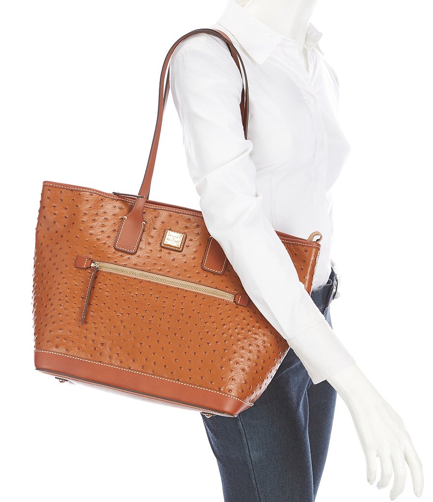 Dooney & Bourke Ostrich Collection Leather Tote Bag