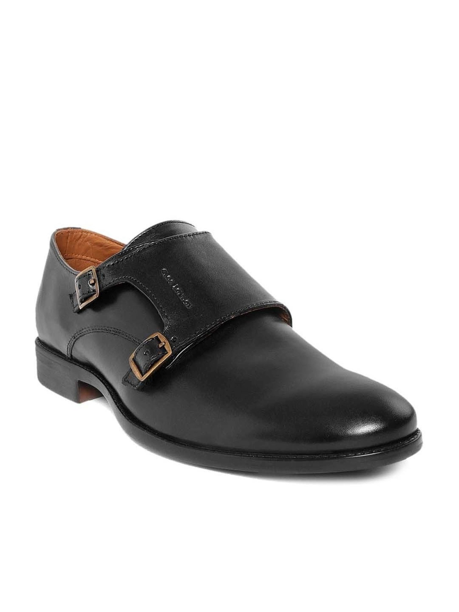 Clog London Men's Black Monk Shoes
