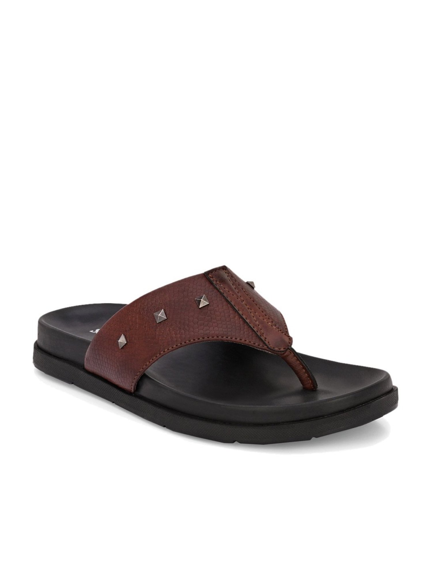 San Frissco Men's Brown Thong Sandals