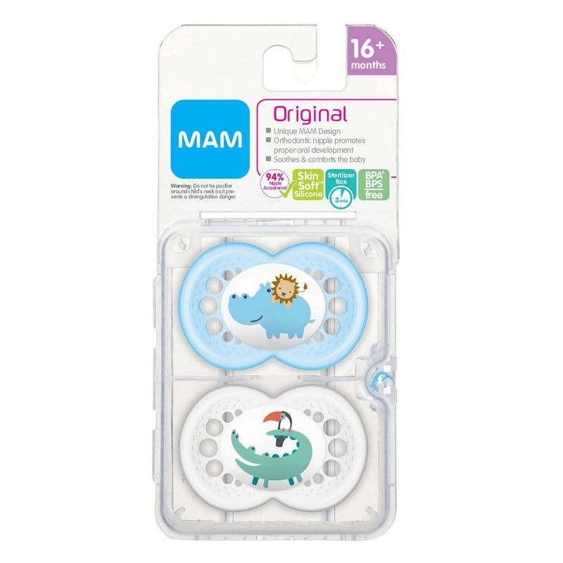 MAM Original Pacifier, 16+ Months - 2ct Blue