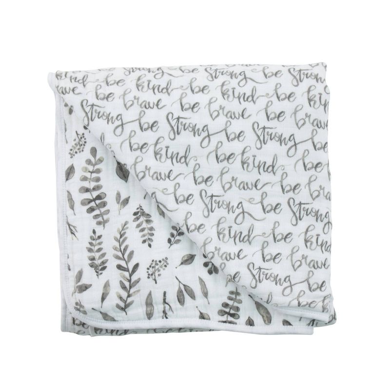 Bebe au Lait Muslin Snuggle Blanket Just be - Leaves