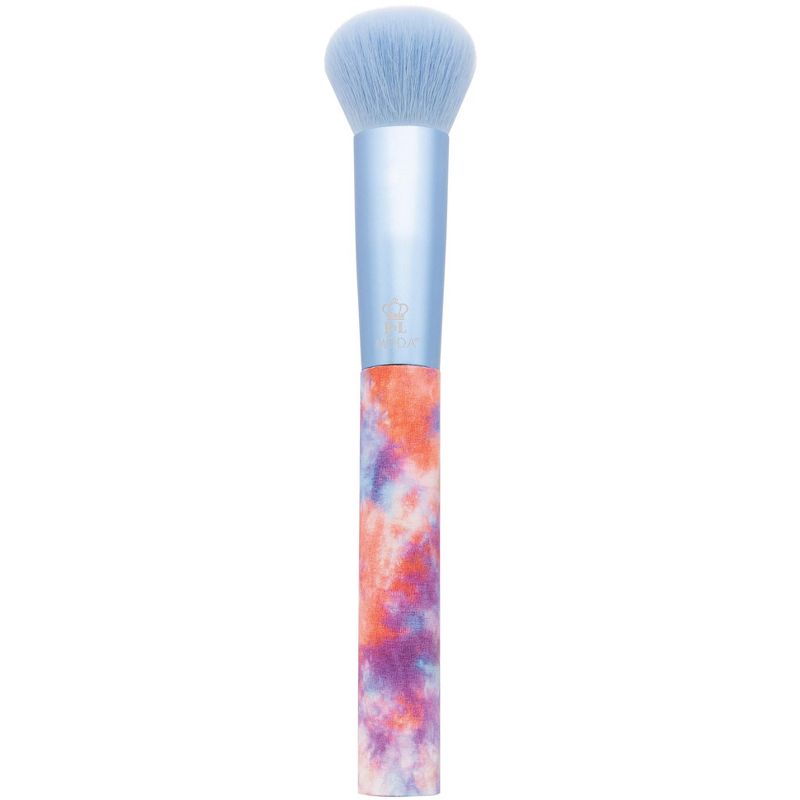 MODA Brush 5pc Dreamy Blue Tie Dye Makeup Brush Set, Includes - Blush, Domed Shadow, Crease, and Angle Eyeliner Brushes