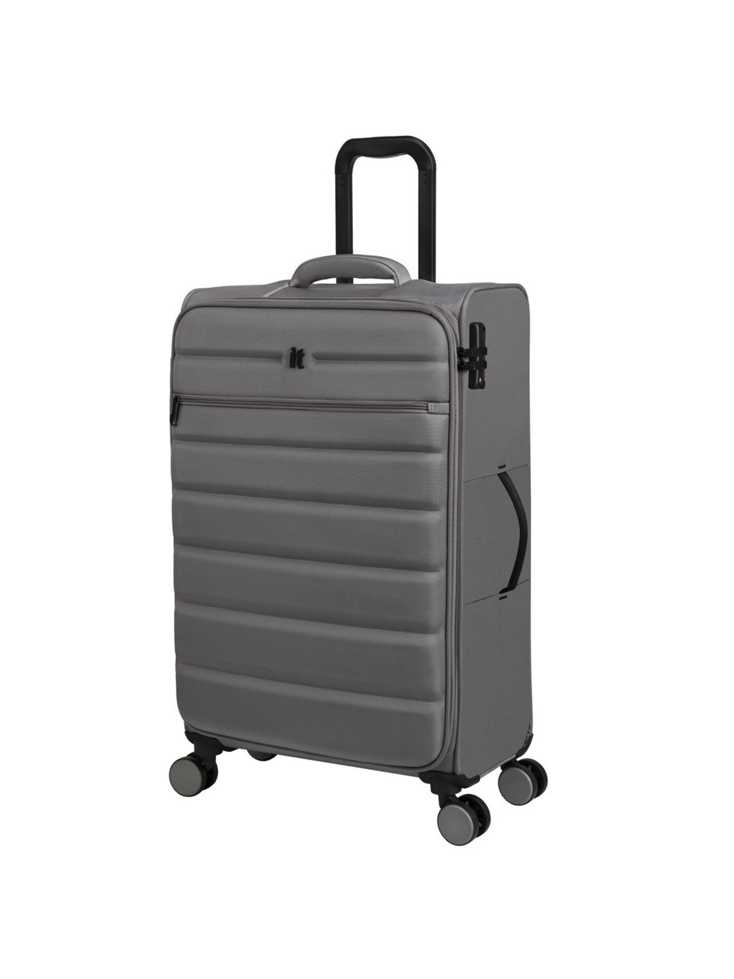 it luggage Census Grey Combo-Medium & Cabin 28 & 20 inches Soft Case Luggage Trolley with TSA Lock