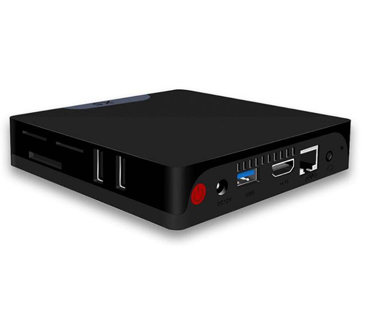 2G + 32G Z8350 CPU quad-core Windows 10 mini PC dual system network player box X5 support GPIO