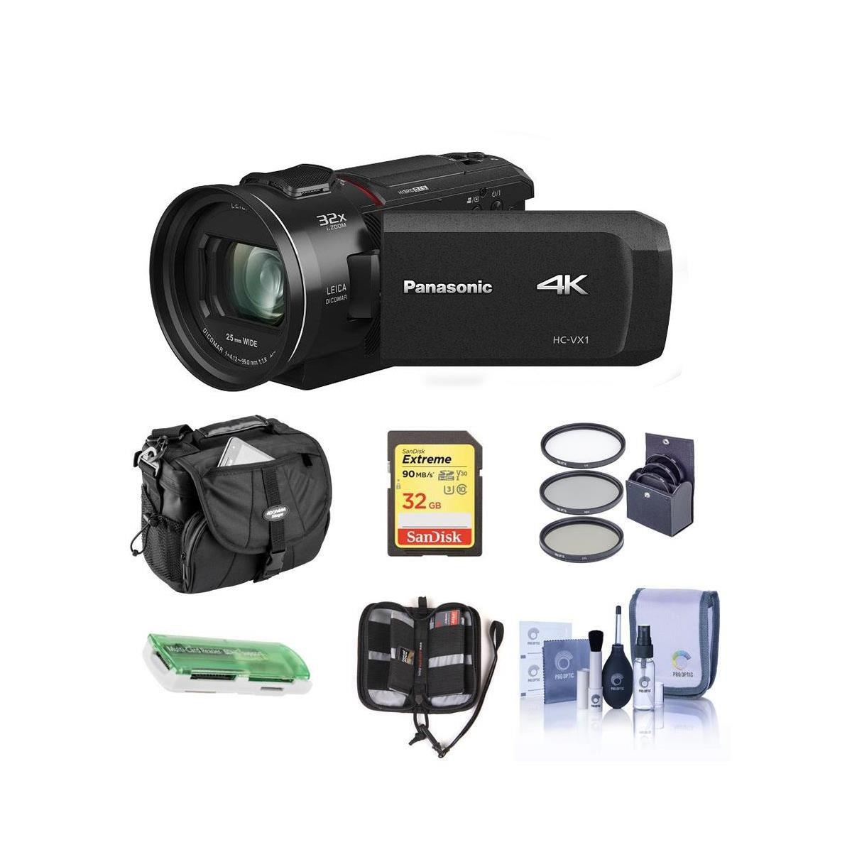 Panasonic HC-VX1K 4K Camcorder With Free Accessory Bundle #HC-VX1K A