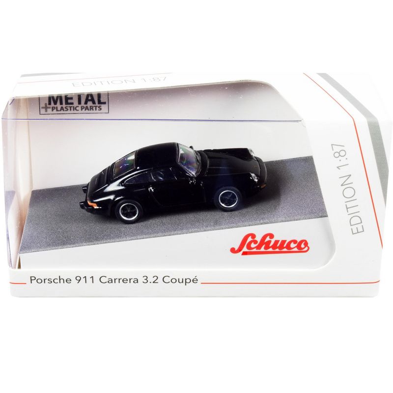 Porsche 911 Carrera 3.2 Coupe Black 1/87 (HO) Diecast Model Car by Schuco
