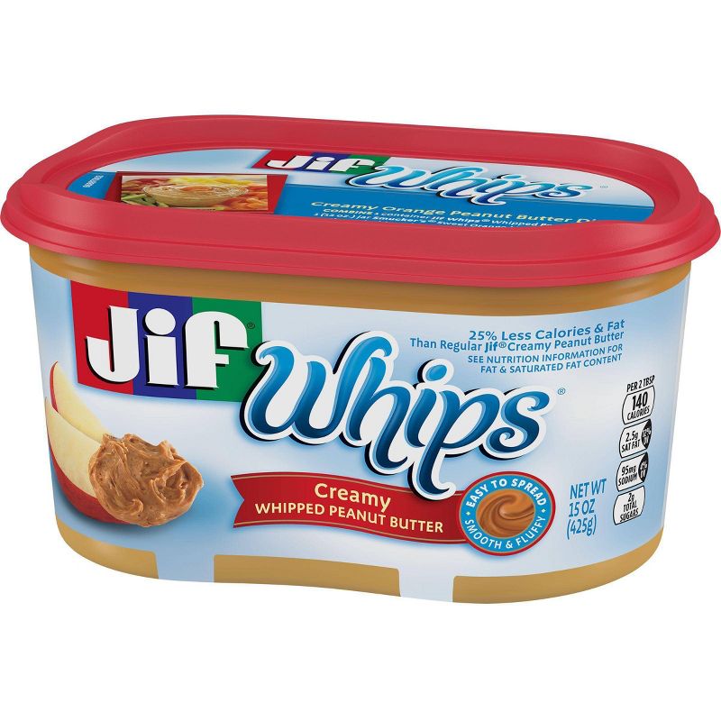Jif Whips Creamy Whipped Peanut Butter 15.9oz