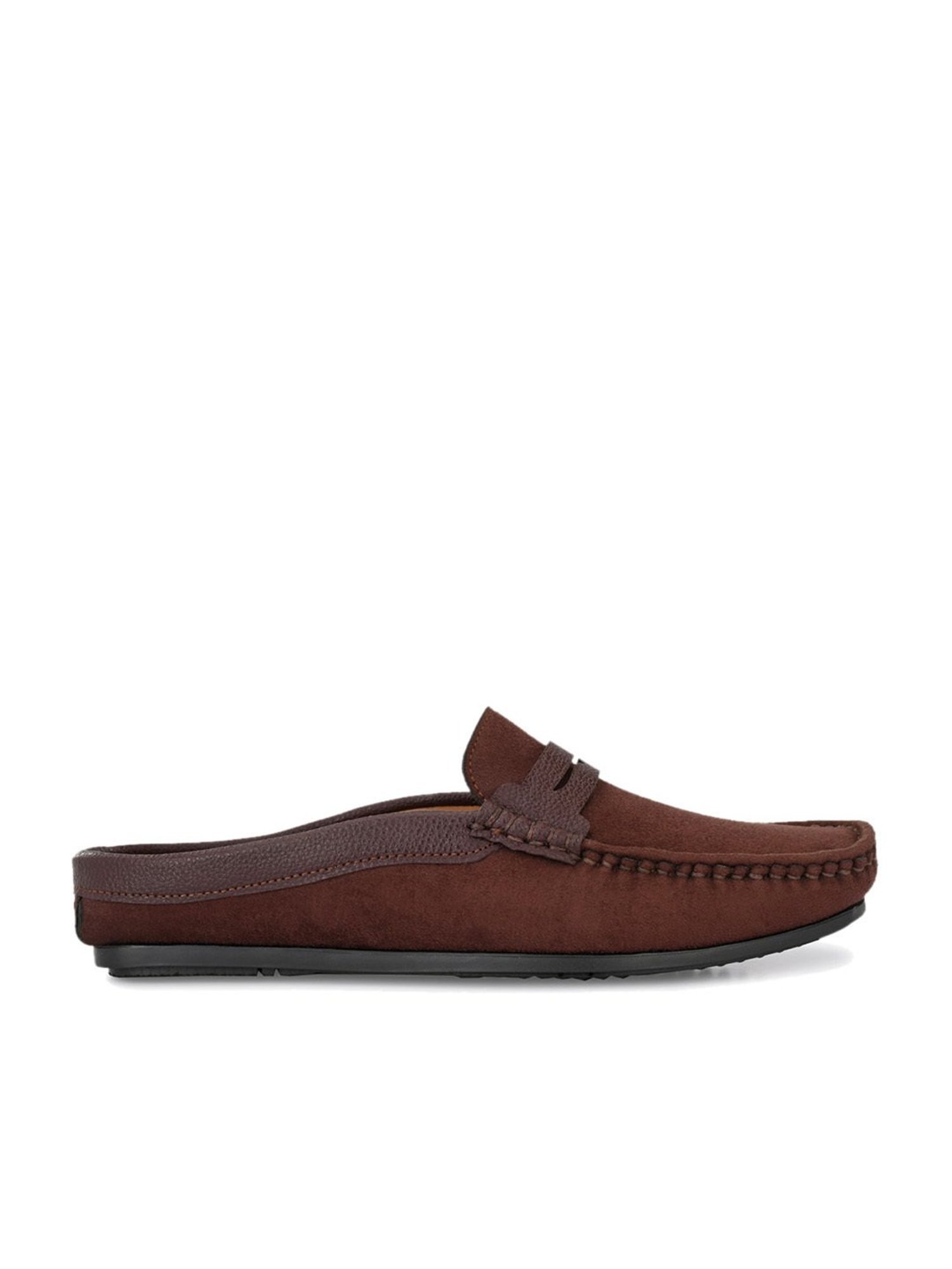 El Paso Men's Brown Mule Shoes