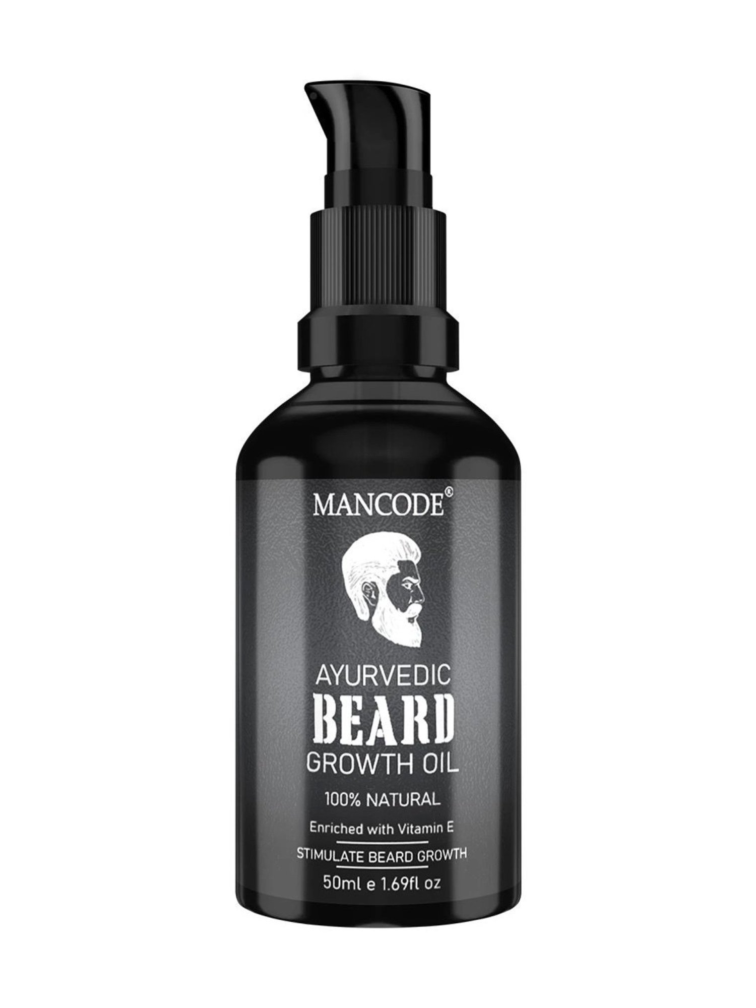 THE REAL MAN Beard Growth Oil 100 Percent Organic Beard & Moustache Hair Growth Oil - 50 ml