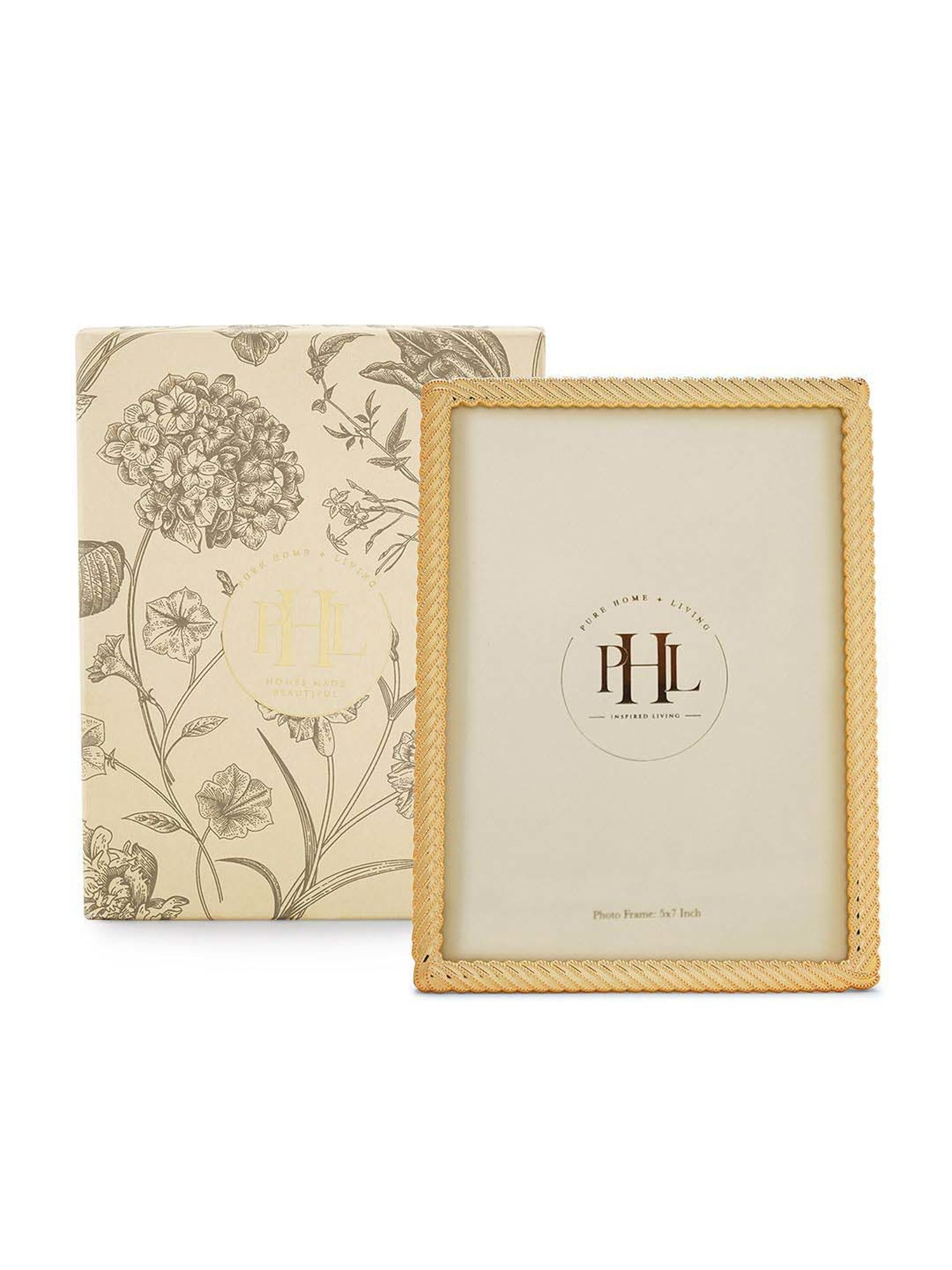 House This Kangto Brown & White Wood Photo Frame Gift Set