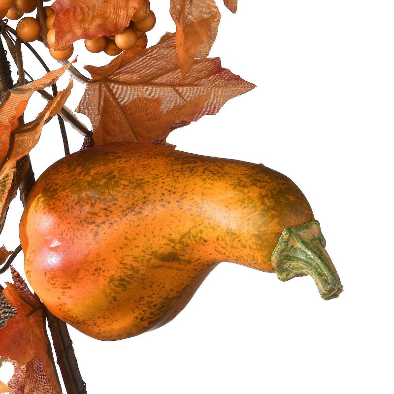 National Tree Company Pumpkin Garland Orange (72")