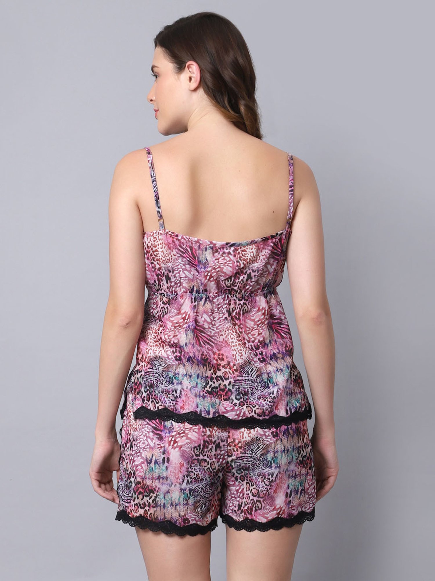 Erotissch Purple Printed Beachwear Co-Ord Set