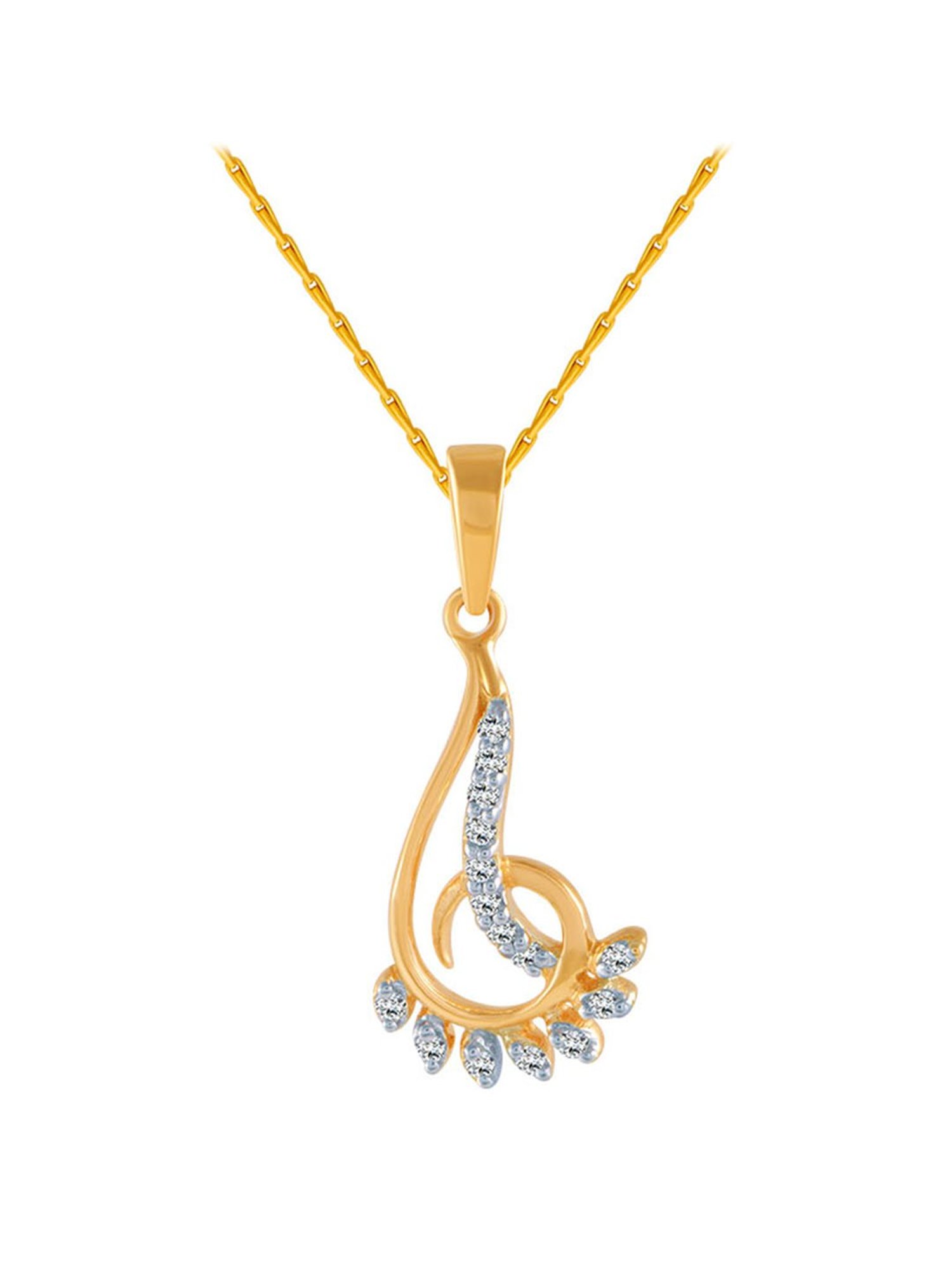 Joyalukkas 18k Gold & Diamond Pendant with Chain