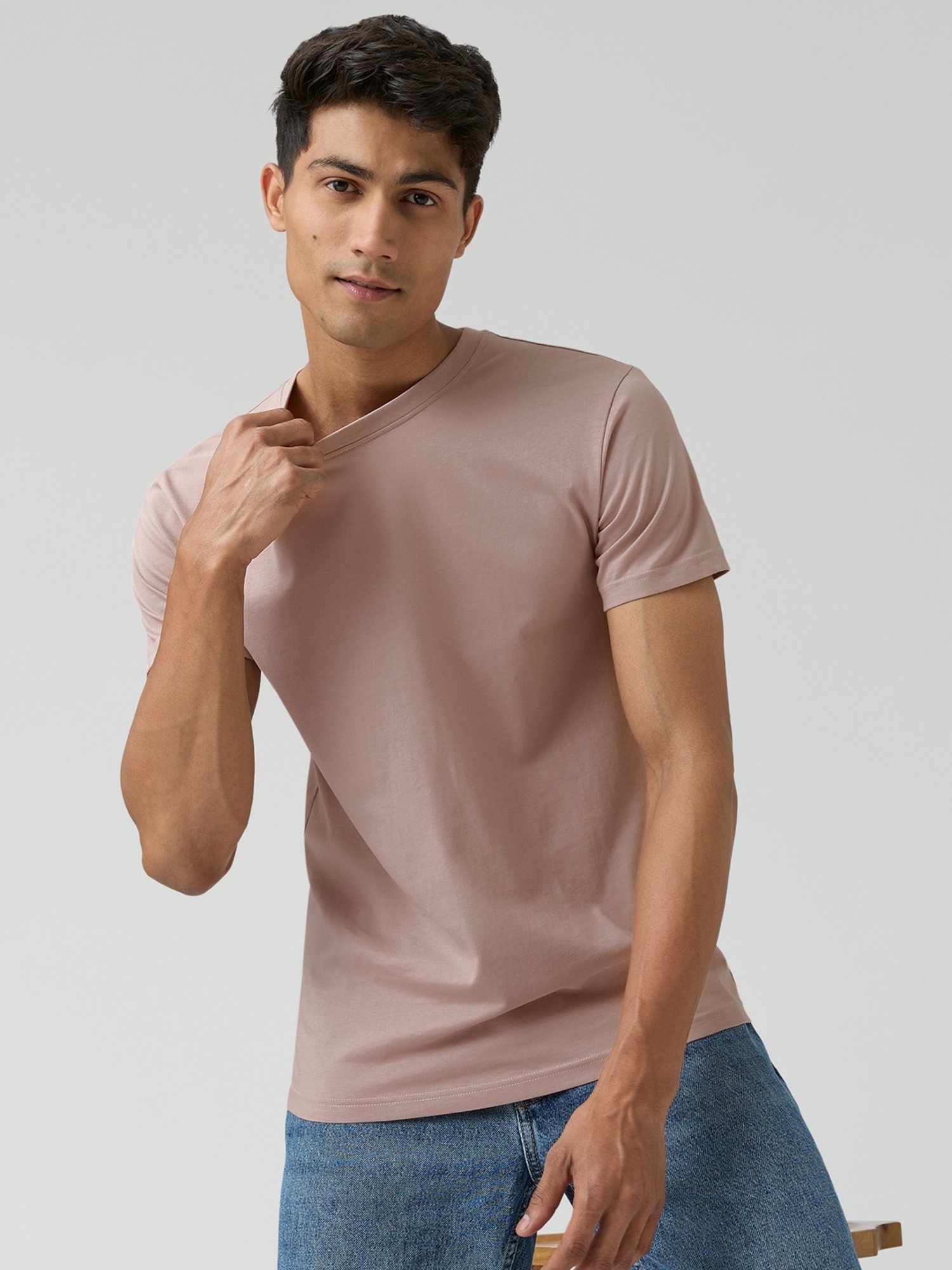 XYXX Tea White Cotton Regular Fit Polo T-Shirt