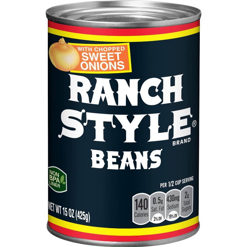 Ranch Style Beans with Chopped Sweet Onions 15oz
