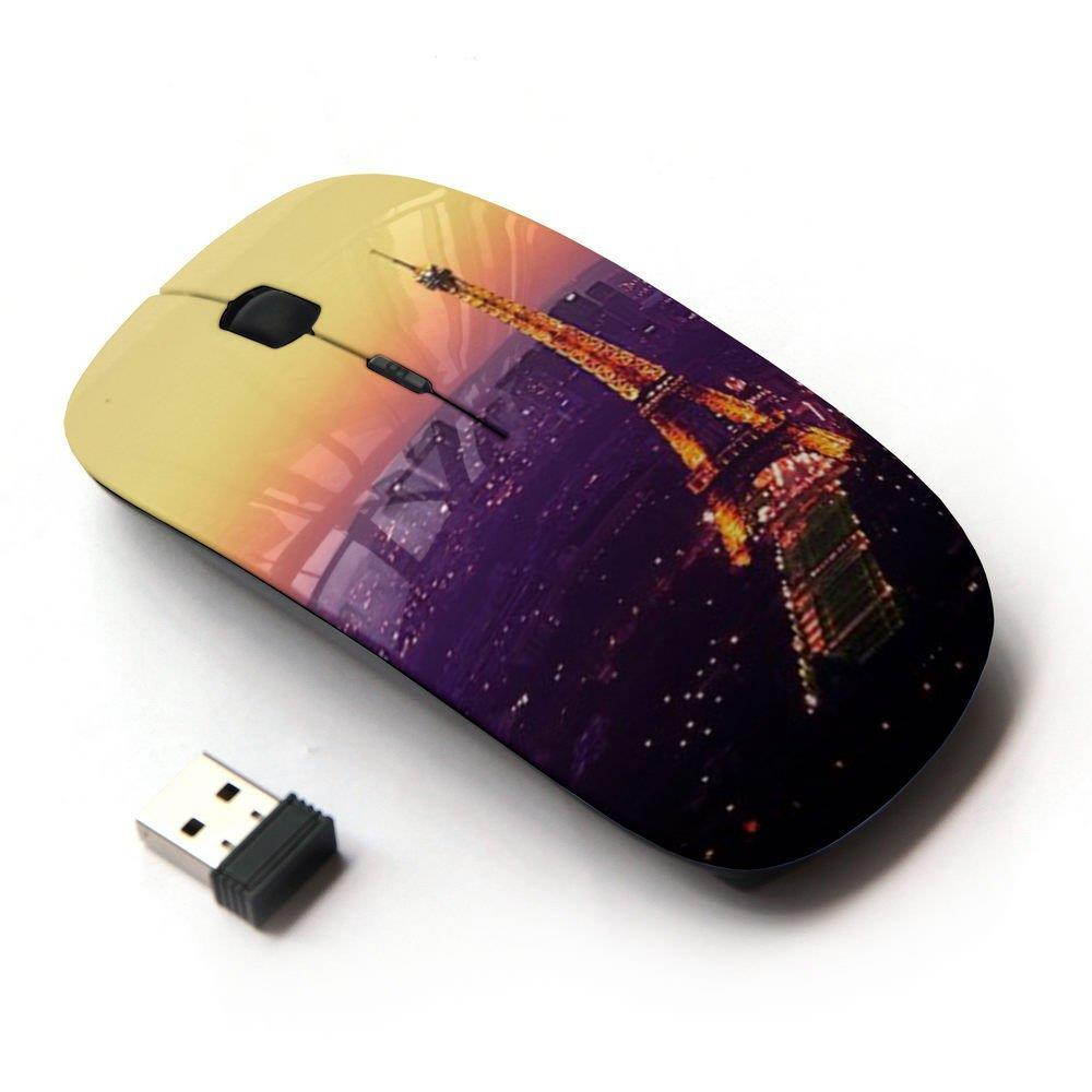 KOOLmouse [ Optical 2.4G Wireless Mouse ] [ Tour De Purple Tower Paris Vibrant ]