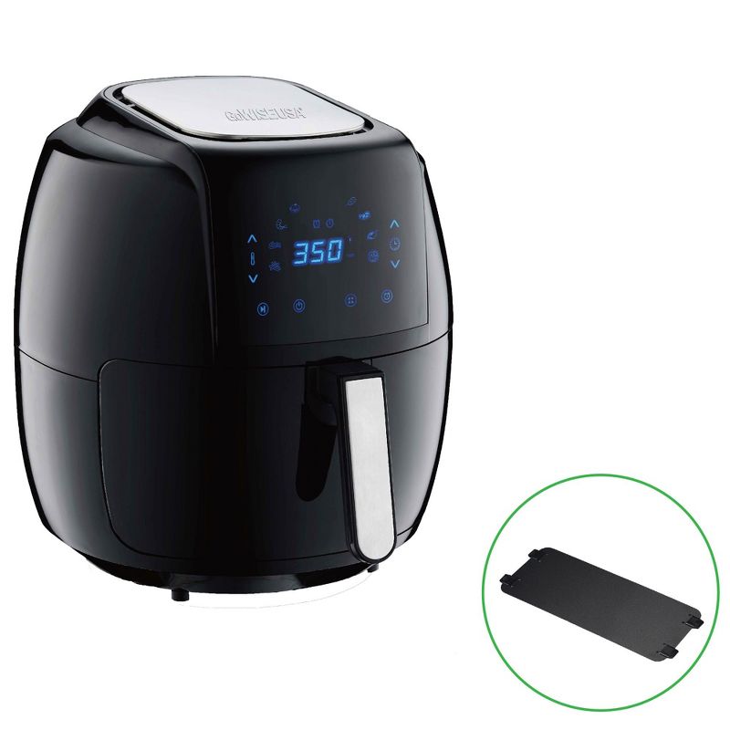 GoWISE GW22931 7-Quart 8-in-1 Countertop Digital Air Fryer with 50 Recipe Book, Black