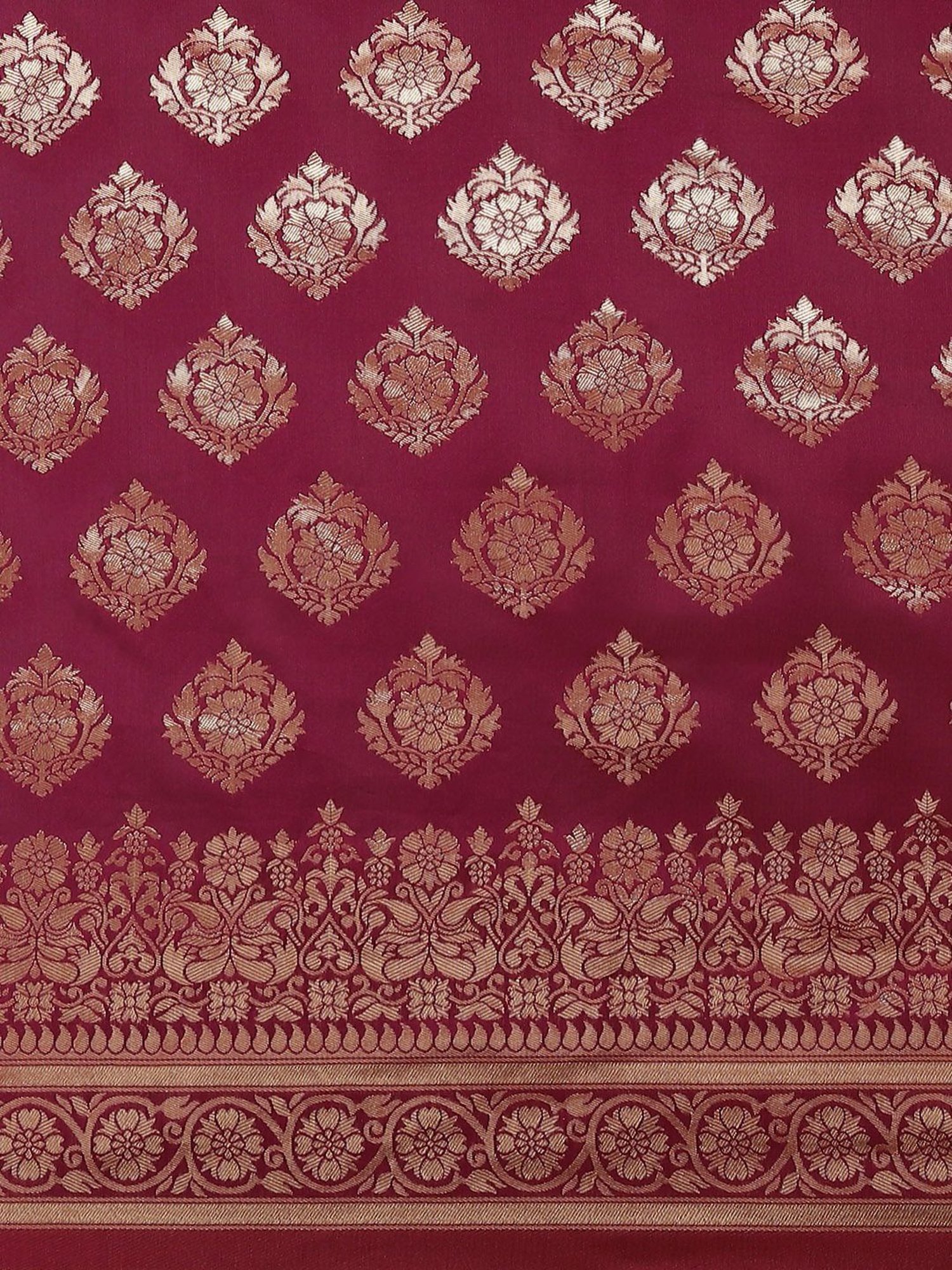 KSUT Purple Silk Woven Saree With Unstitched Blouse