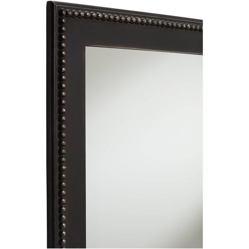 Noble Park Corson Black Beaded 24" x 36" Rectangular Wall Mirror