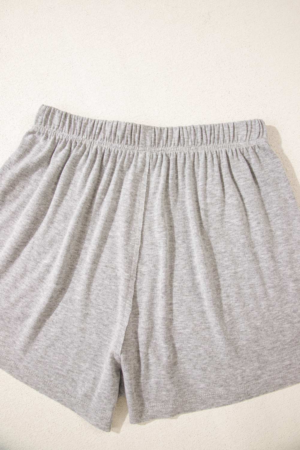 Skobeloff Textured Ruffle Split Top and Drawstring Shorts Set