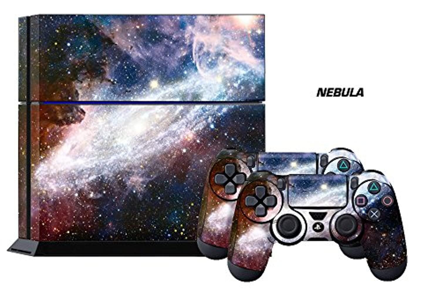 Sony PS4 PlayStation 4 Console Skin plus 2 Controller Skins - Nebula