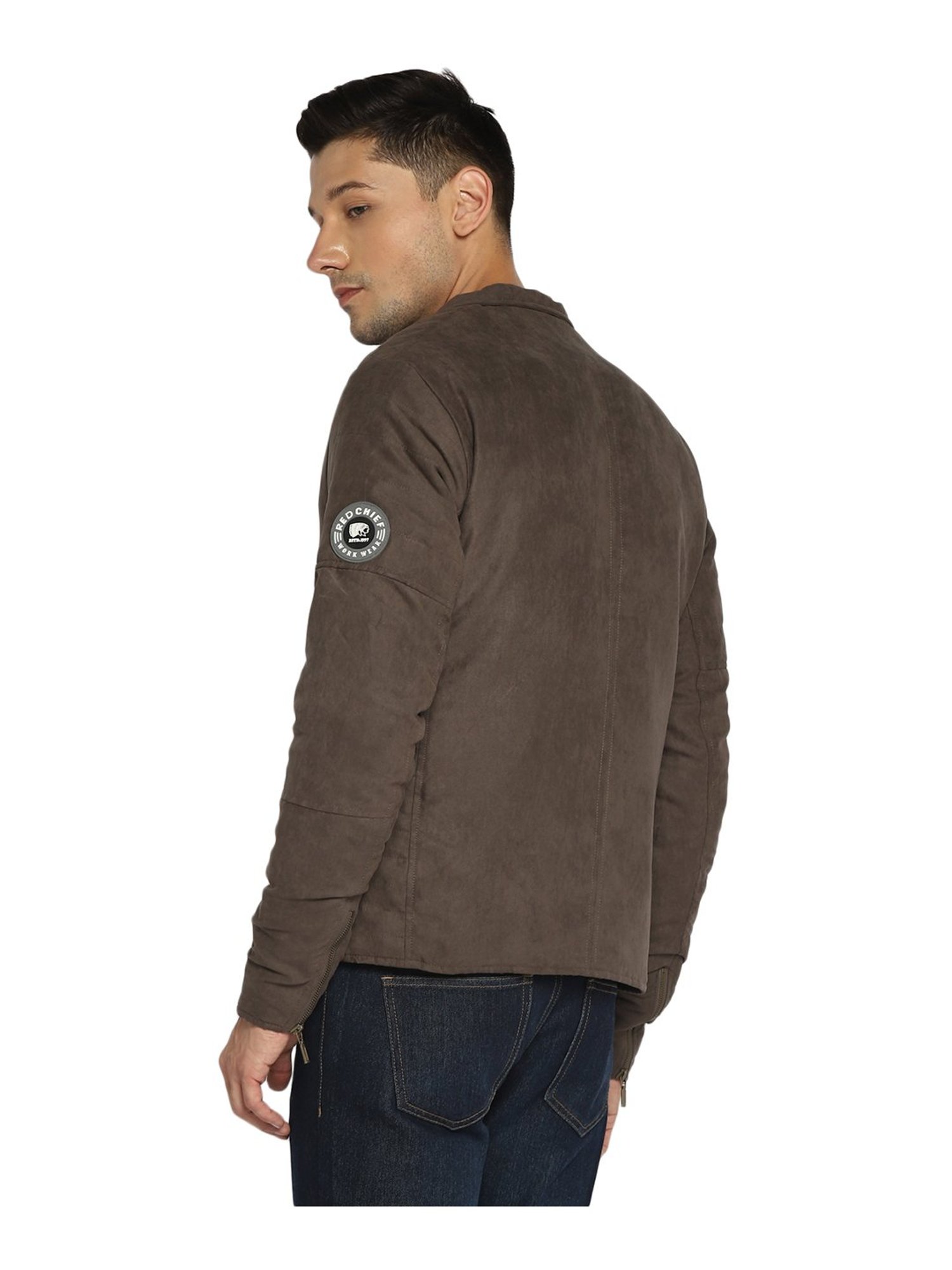 Red Chief Dark Brown Full Sleeves Jacket