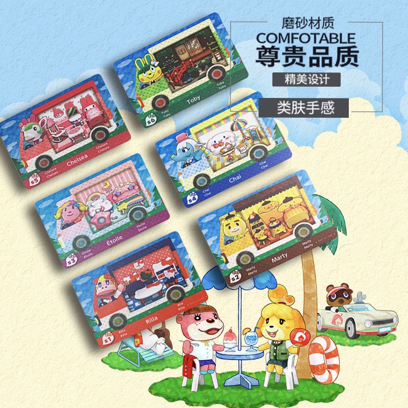 Animal Crossing Amiibo Card Sanrio X 6pc/Set for Nintendo Switch