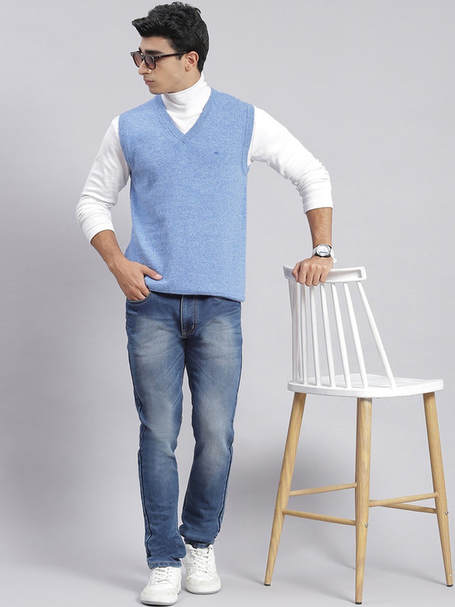 Monte Carlo Sky Regular Fit Sweater