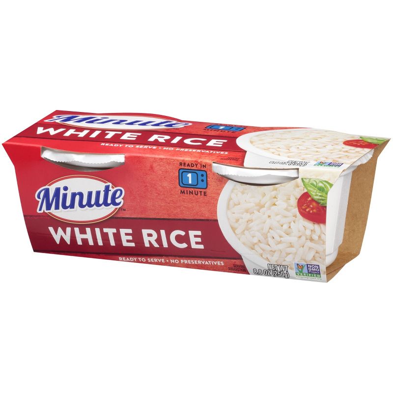 Minute Long Grain Microwaveable White Rice Bowl - 8.8oz 2pk