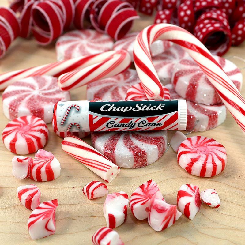Chapstick Holiday Collection Lip Balm - Candy Cane - 3pk/0.45oz