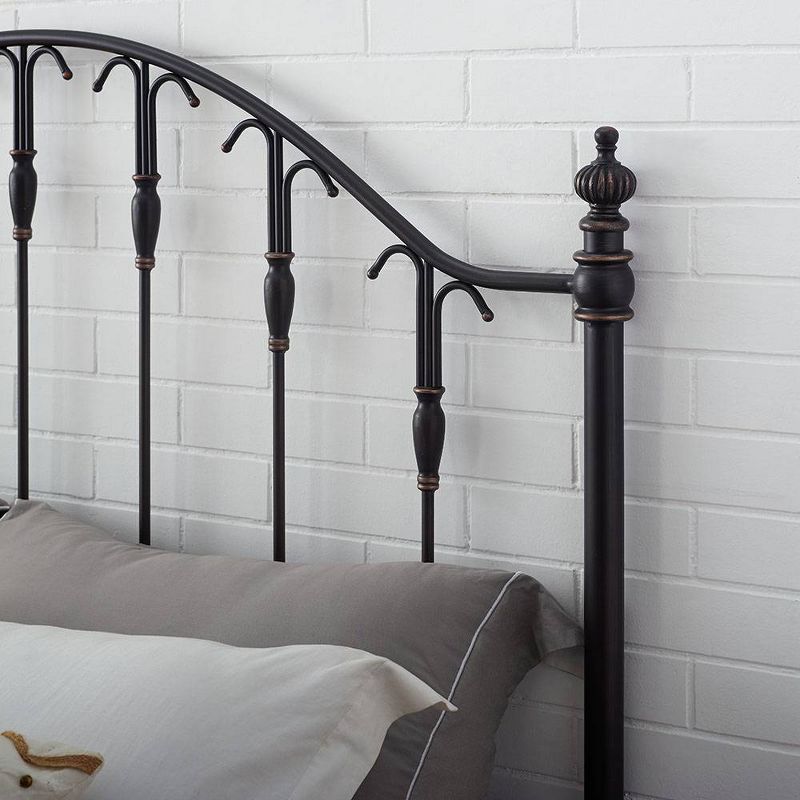 Eldridge Full Queen Metal Headboard Gray - Crosley