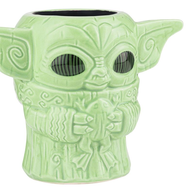 Beeline Creative Geeki Tikis Star Wars: The Mandalorian "Baby Yoda" Mug With Frog | 16 Ounces