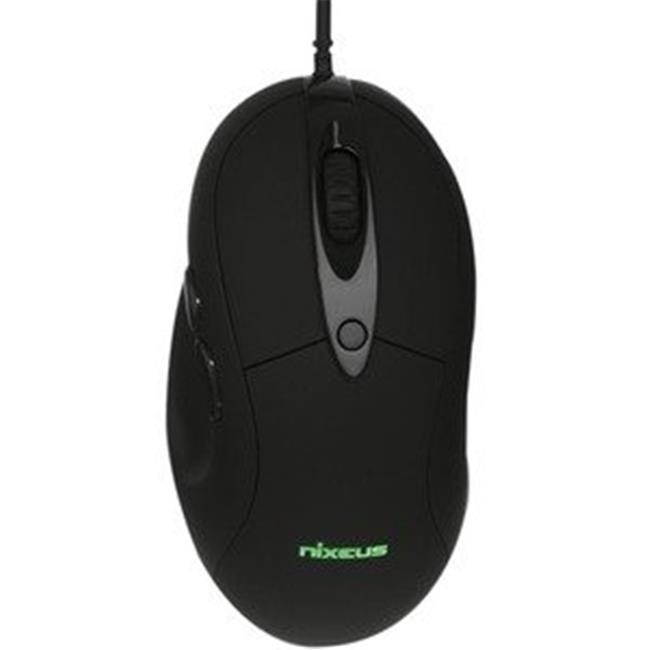 Nixeus Revel FIT Ergonomic Gaming Mouse PMW 3360, Rubberized Black - PC, Mac