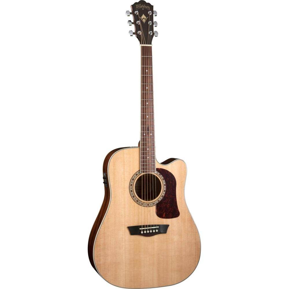 Washburn HD10SCE Heritage Dreadnought Acoustic-Electric Guitar (Natural)