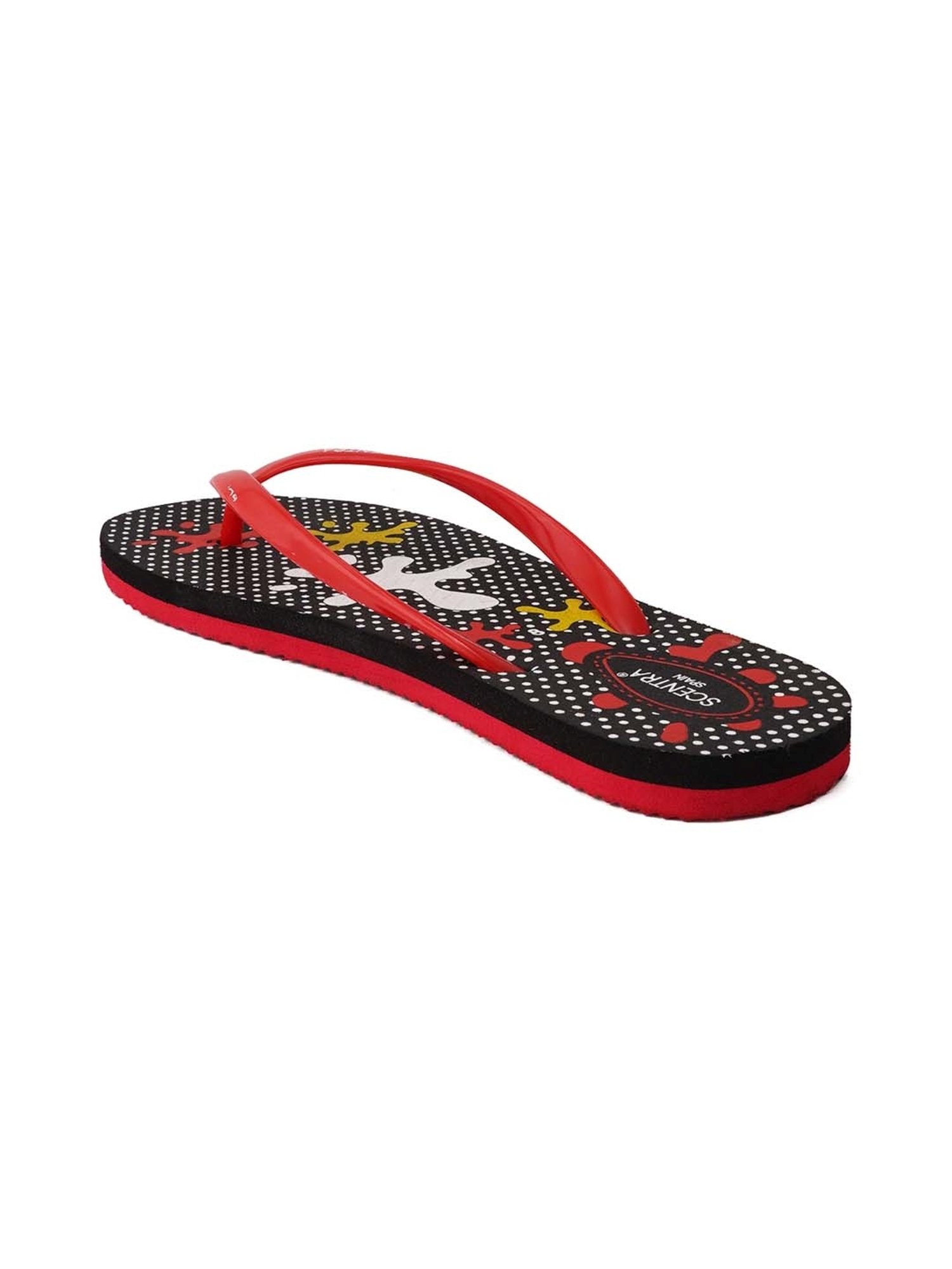 Scentra Women's Red Flip Flops