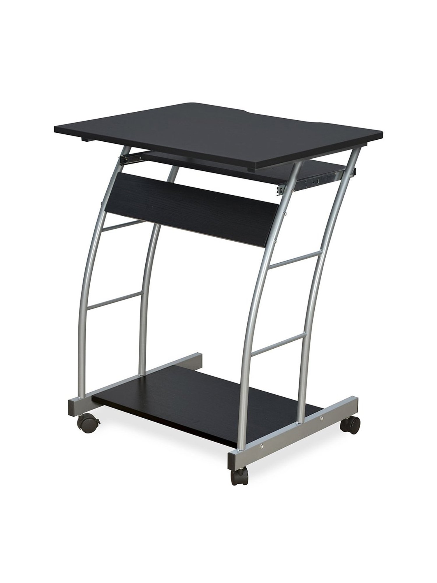 Nilkamal Leo Black & Walnut Brown Engineered Wood Computer Table