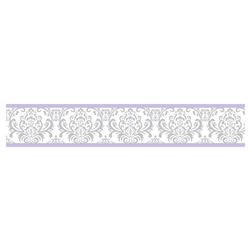 Lavender & Gray Elizabeth Wall Border - Sweet Jojo Designs