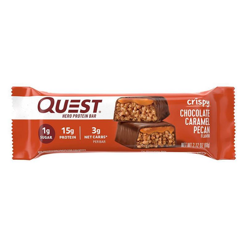 Quest Hero Protein Bar - Chocolate Caramel Pecan - 4ct