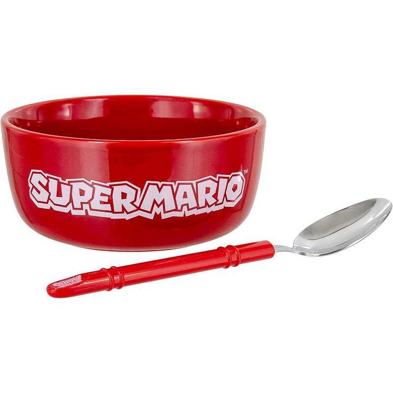 Paladone Products Ltd. Super Mario Breakfast Set | Bowl & Spoon