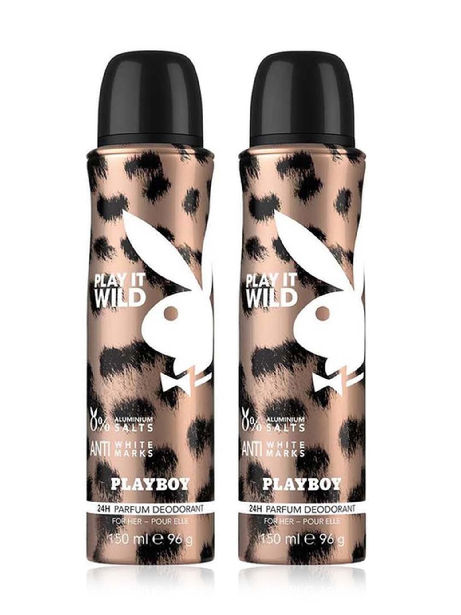 Playboy Wild Women Deodorant Spray (Pack of 2)