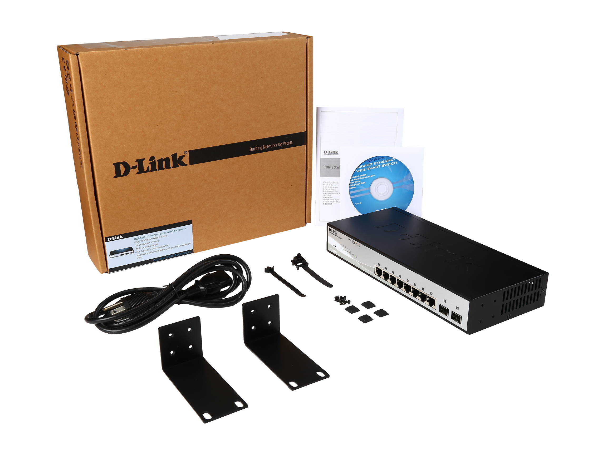 D-Link DGS-1210-10 10-port Gigabit Web Smart Switch Including 2 Gigabit SFP Ports