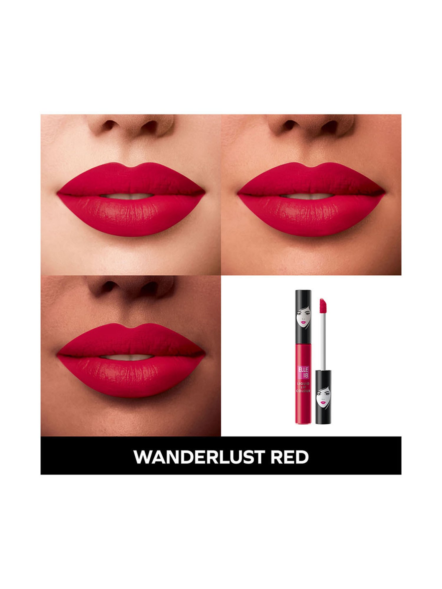 Elle 18 Liquid Lip Colour Wanderlust Red - 5.6 ml