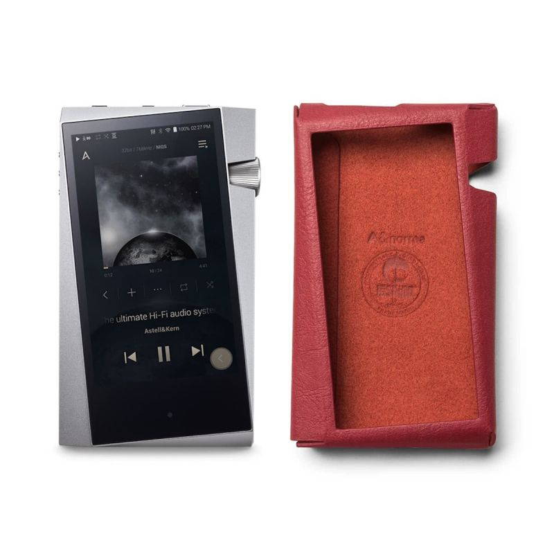 Astell & Kern SR25 Portable Music Player with Protective Case (Moon Silver/Tan)