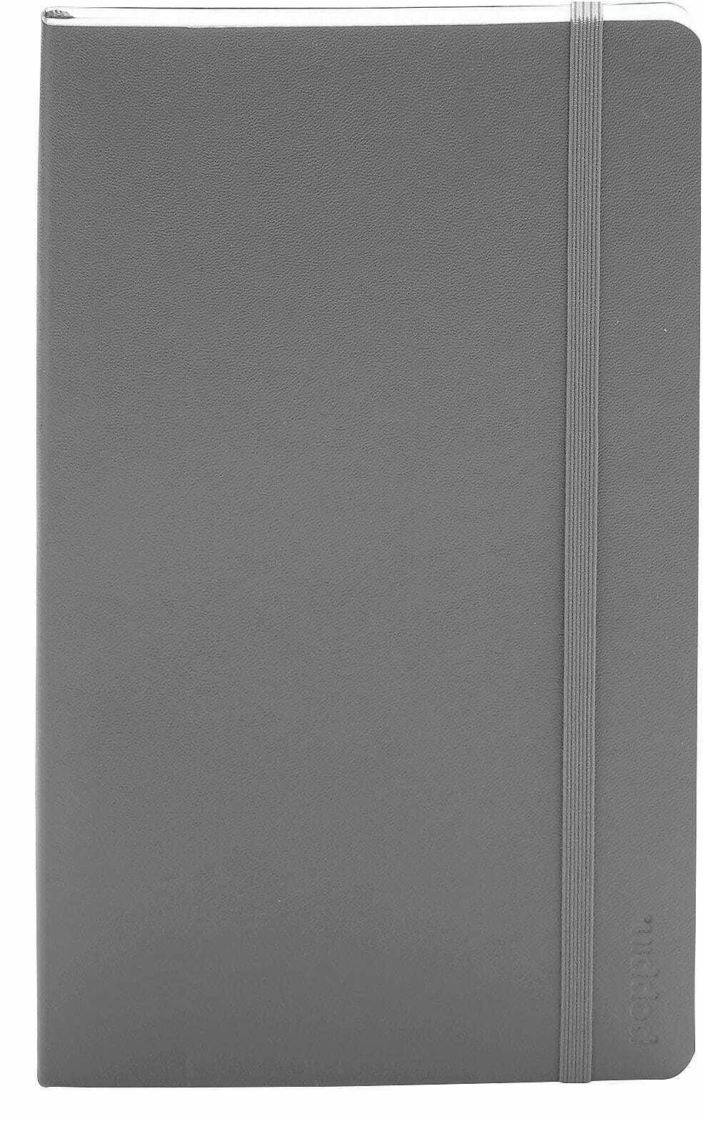 Poppin Dark Gray Medium Softcover Notebook 103193